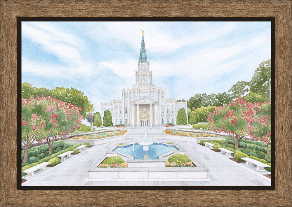 Houston Texas Temple by Anne Bradham