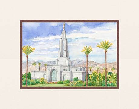 Redlands Temple by Anne Bradham