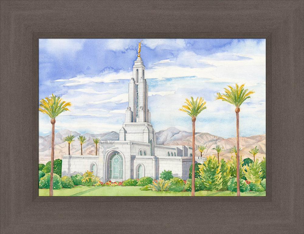 Redlands Temple by Anne Bradham