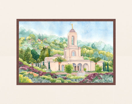 Newport Beach Temple by Anne Bradham