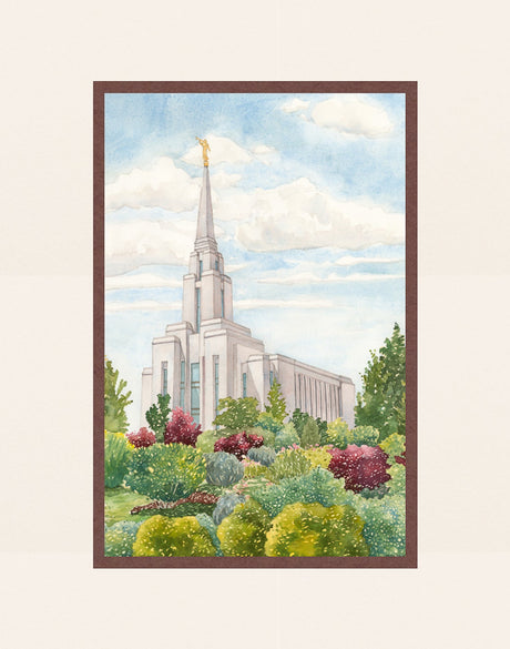 Oquirrh Mountain Temple by Anne Bradham