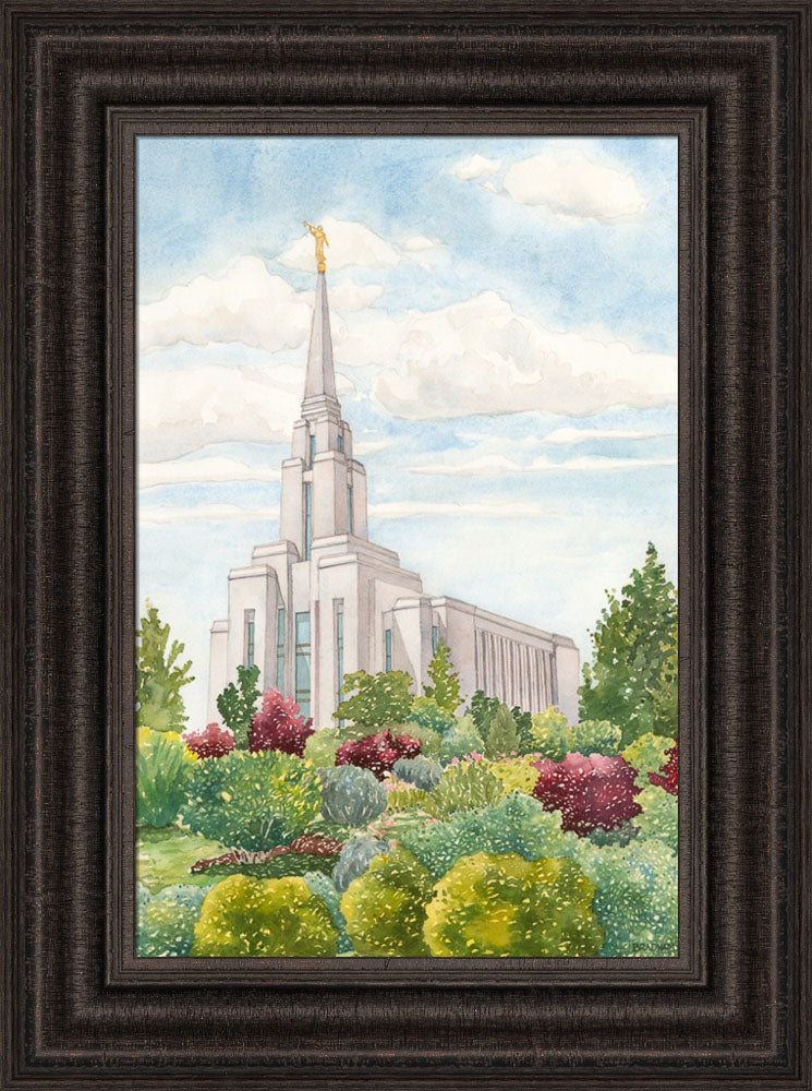 Oquirrh Mountain Temple by Anne Bradham