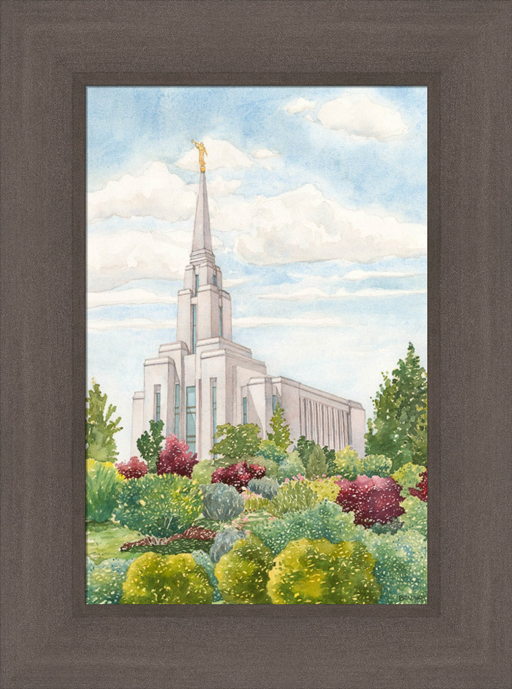 Oquirrh Mountain Temple by Anne Bradham