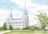 Brigham City Temple by Anne Bradham