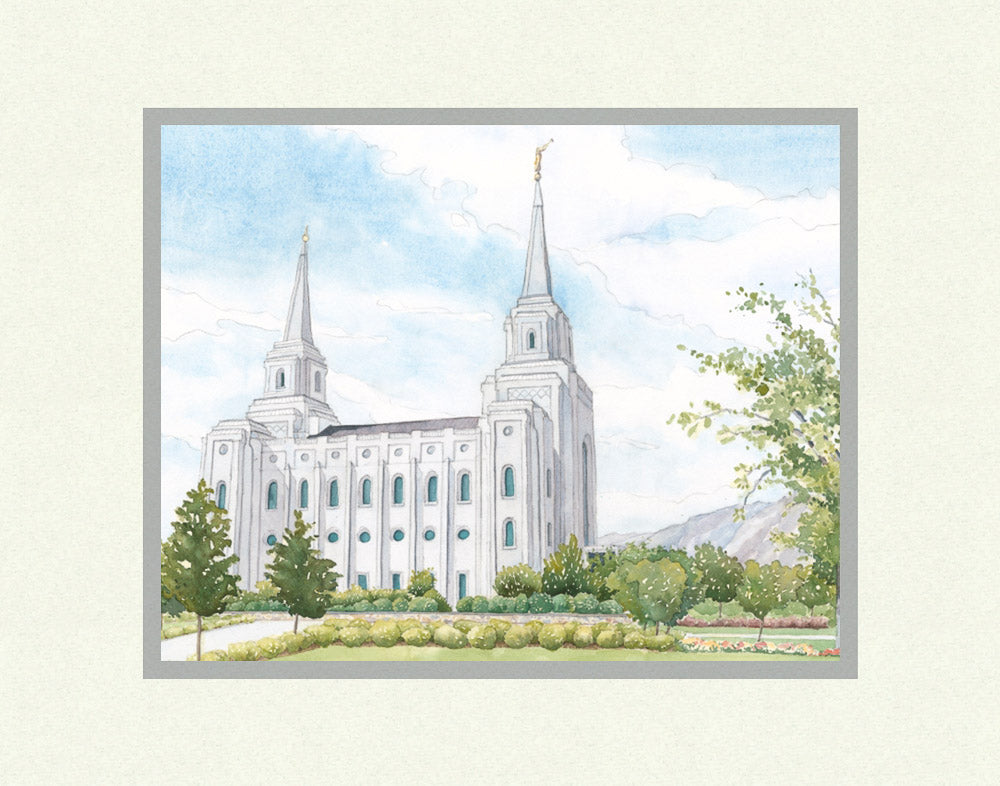 Brigham City Temple by Anne Bradham