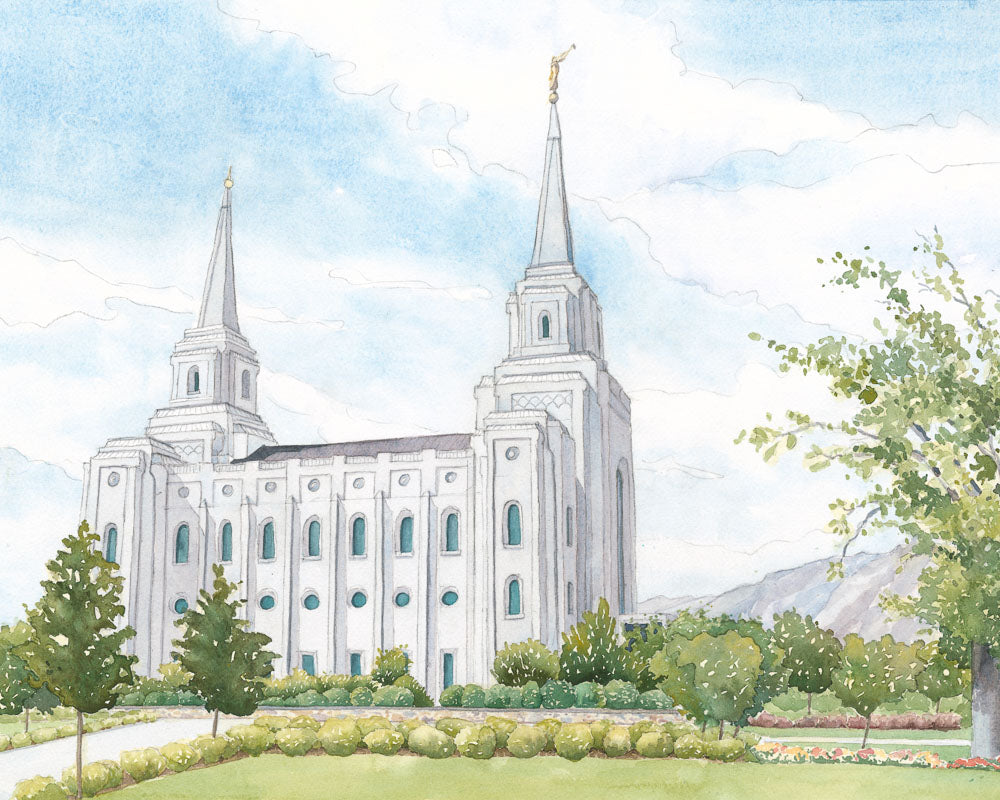 Brigham City Temple by Anne Bradham