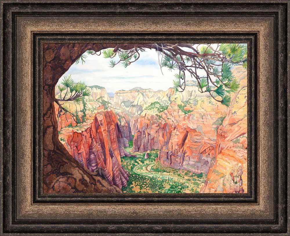 Zions Canyon by Anne Bradham