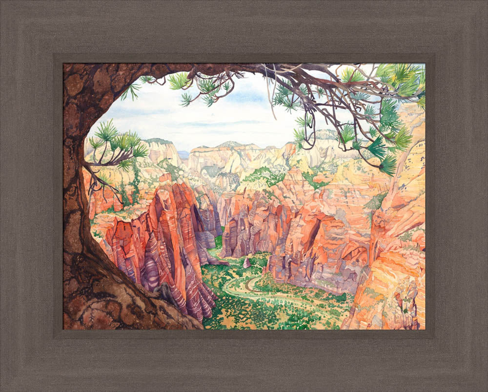 Zions Canyon by Anne Bradham