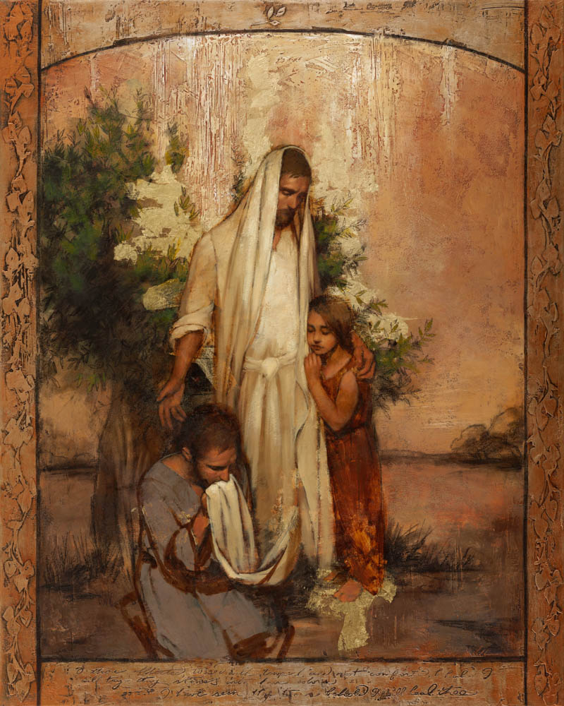 Christ comforts and heals those who seek for his help.