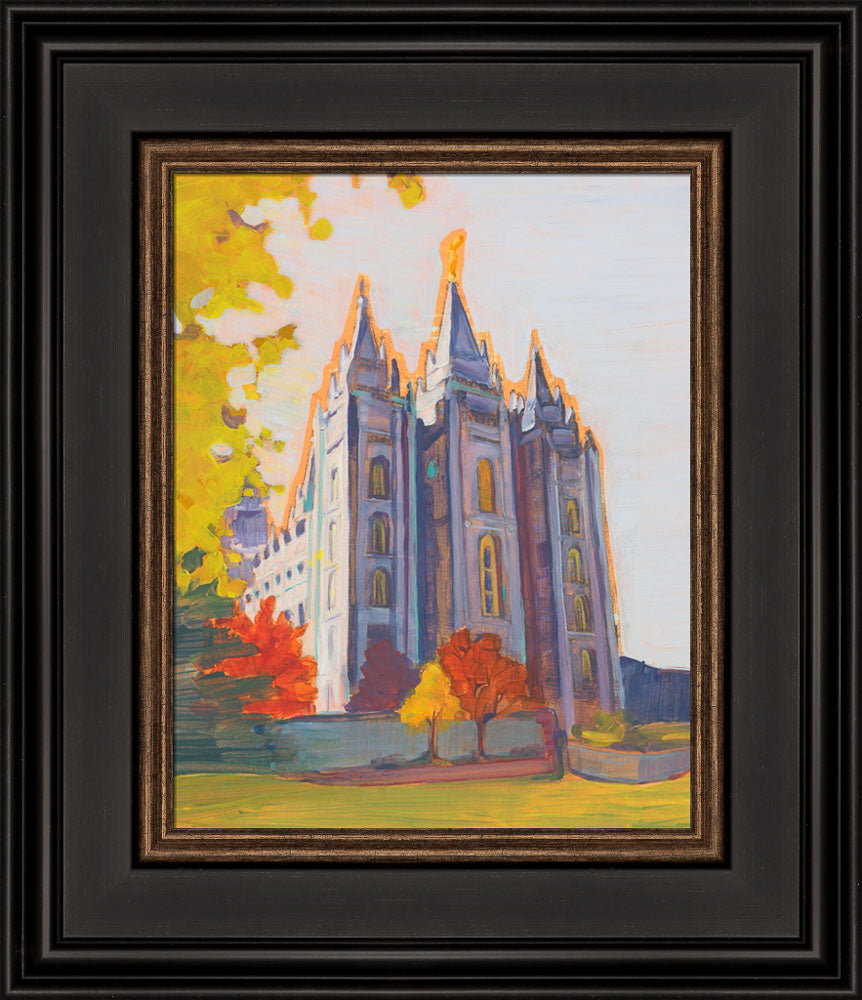 Salt Lake Temple - In Autumn by Abigale Palmer