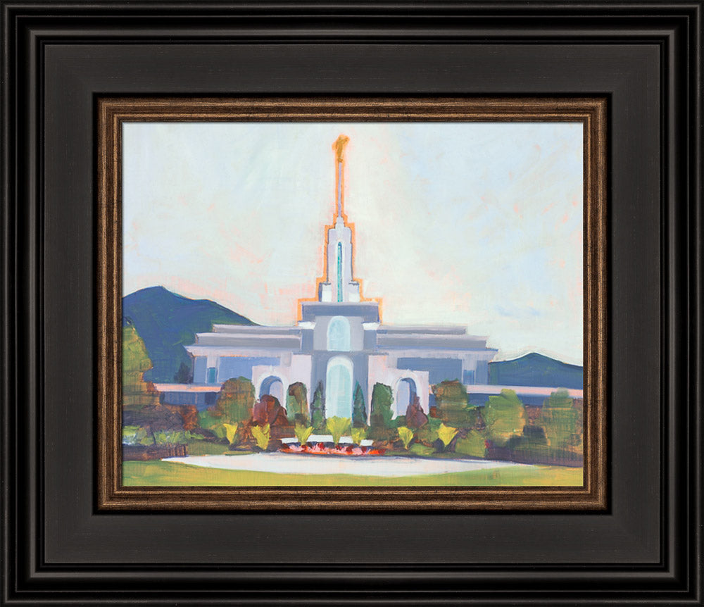 Mount Timpanogos Temple - In the Shadow by Abigale Palmer
