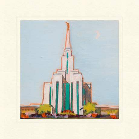 Oquirrh Mountain Temple by Abigale Palmer