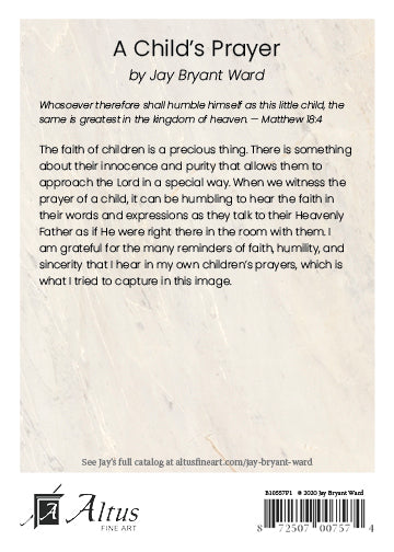 A Child's Prayer 5x7 print