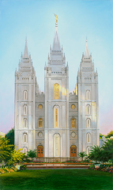 Painting of the Salt Lake Temple. 
