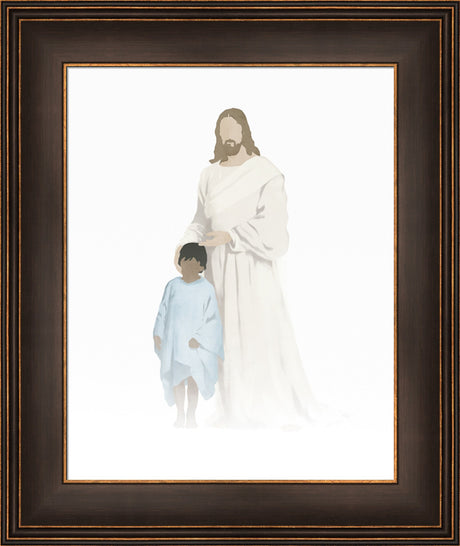 Christ With Boy Watercolor After Carl Bloch (8 variations) by Jay Bryant Ward