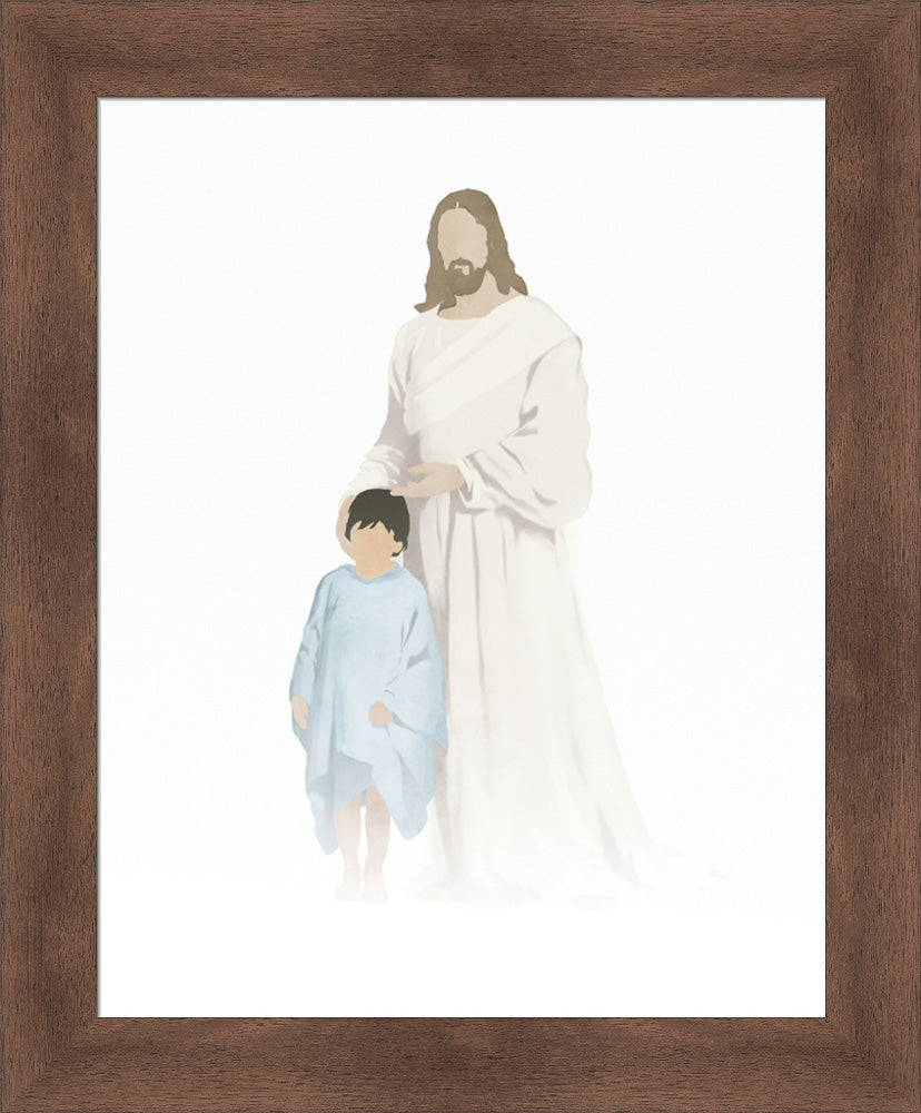 Christ With Boy Watercolor After Carl Bloch (8 variations) by Jay Bryant Ward