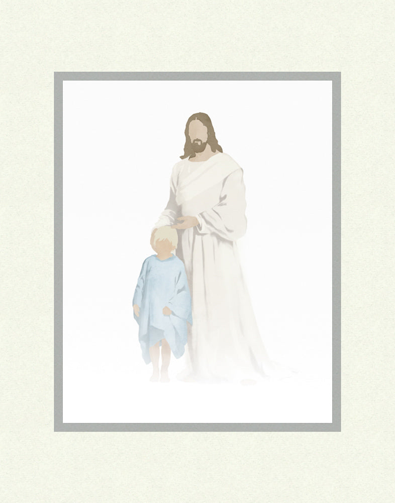 Christ With Boy Watercolor After Carl Bloch (8 variations) by Jay Bryant Ward