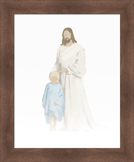 Christ With Boy Watercolor After Carl Bloch (8 variations) by Jay Bryant Ward