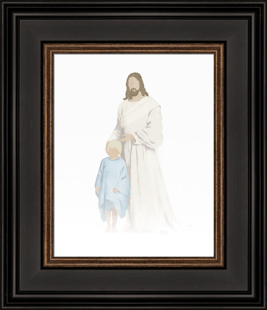 Christ With Boy Watercolor After Carl Bloch (8 variations) by Jay Bryant Ward