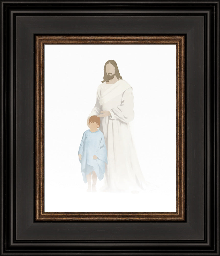 Christ With Boy Watercolor After Carl Bloch (8 variations) by Jay Bryant Ward