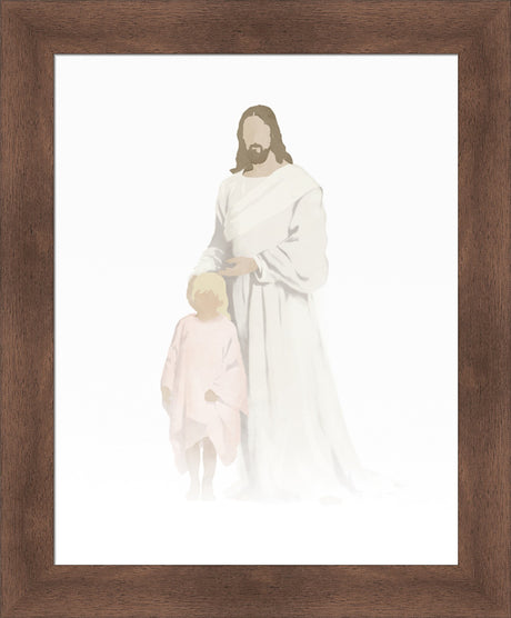 Christ with Girl Watercolor after Carl Bloch (8 Variations) by Jay Bryant Ward