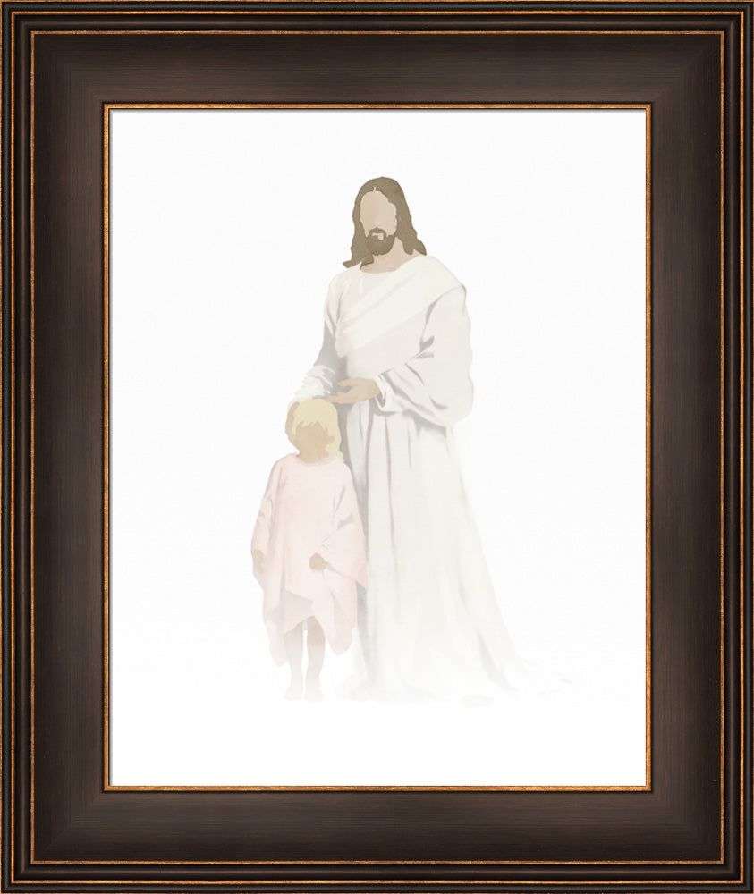 Christ with Girl Watercolor after Carl Bloch (8 Variations) by Jay Bryant Ward