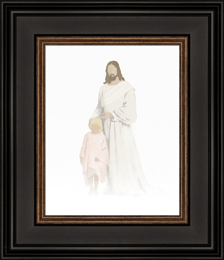 Christ with Girl Watercolor after Carl Bloch (8 Variations) by Jay Bryant Ward