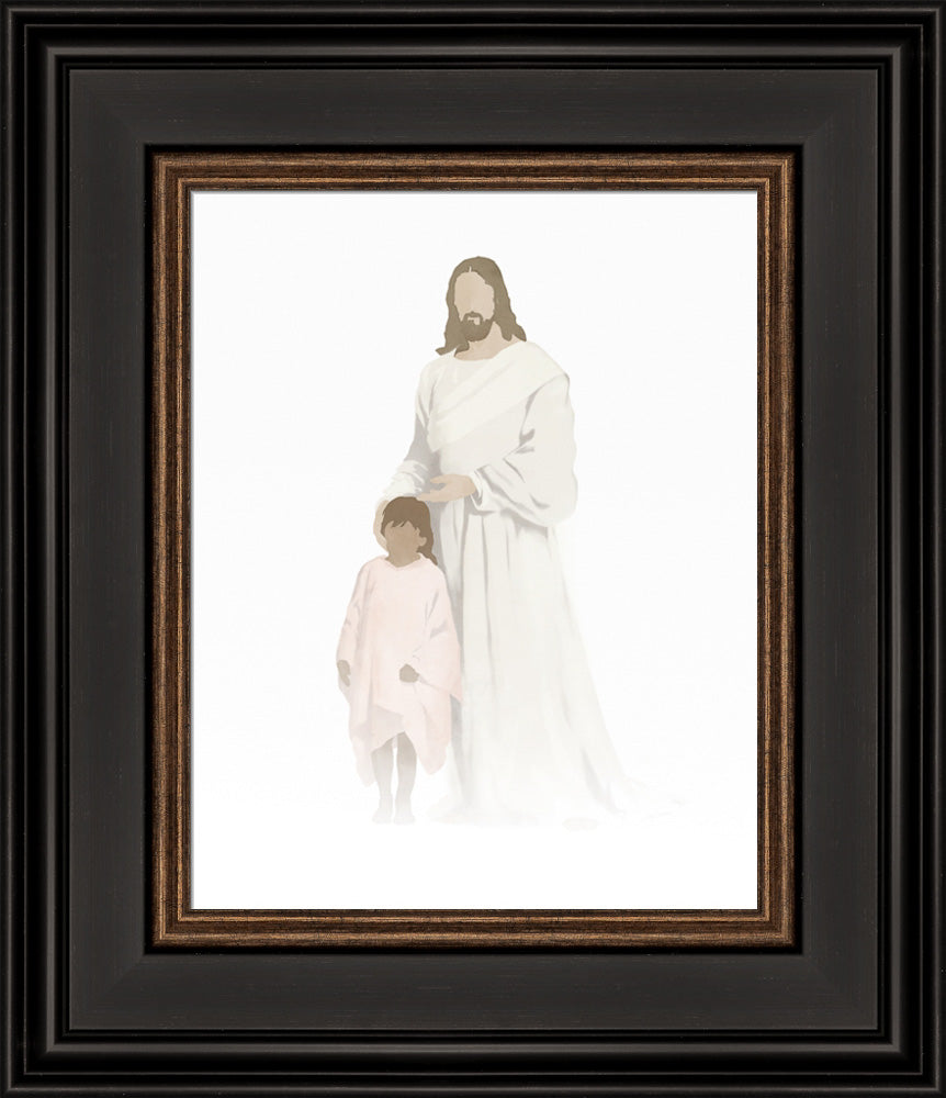 Christ with Girl Watercolor after Carl Bloch (8 Variations) by Jay Bryant Ward