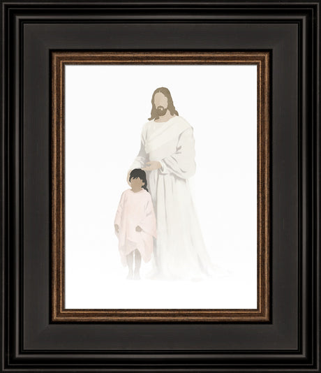 Christ with Girl Watercolor after Carl Bloch (8 Variations) by Jay Bryant Ward