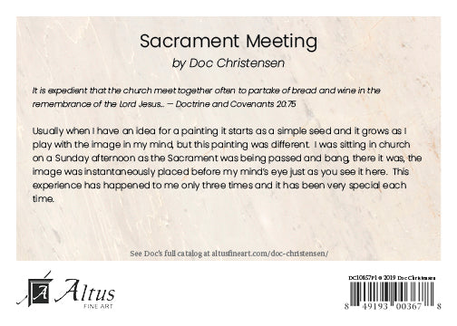 Sacrament Meeting - Altus Fine Art