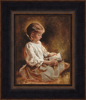 nspirational artwork depicting an open Bible with the phrase 'my soul delights in the scriptures' by Altus Fine Arts.