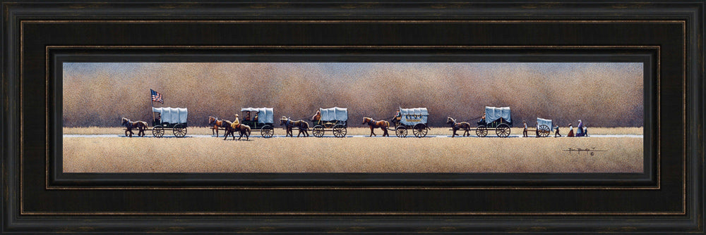 Pioneer Mormon Wagon Train by Eric Dowdle
