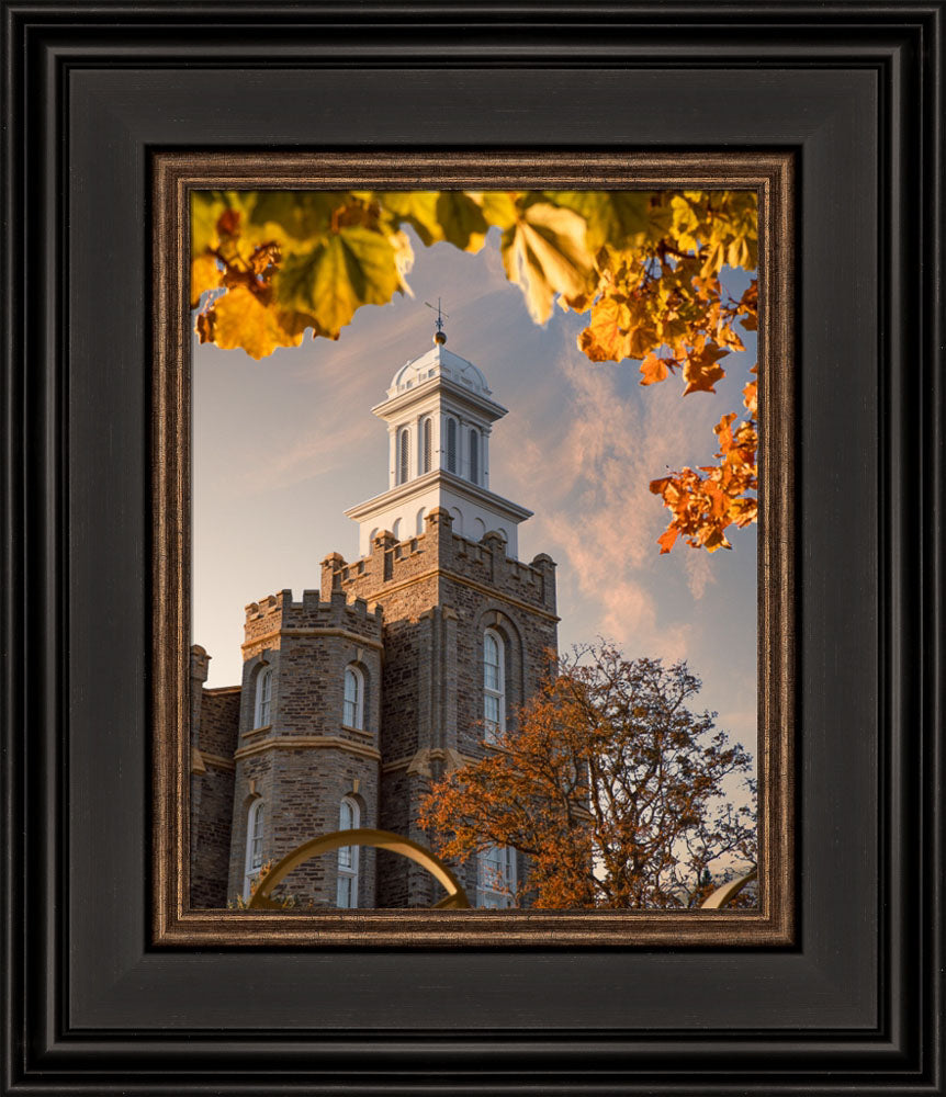 Logan Utah Temple - Autumn Evening by Evan Lurker