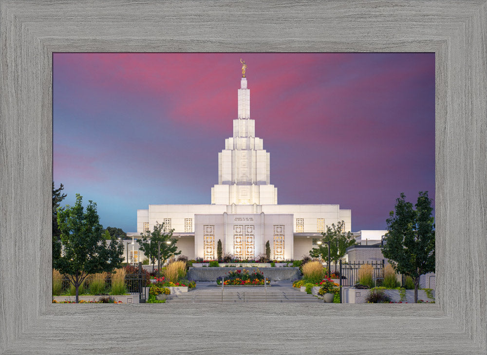 Idaho Falls Temple - Fire of Faith by Evan Lurker