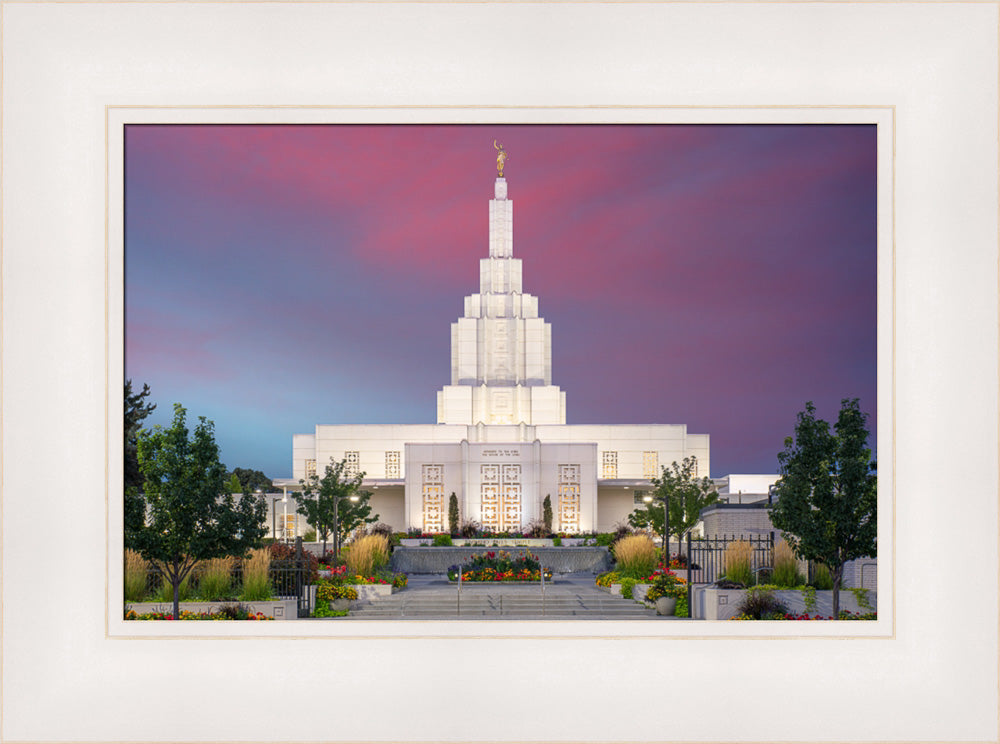 Idaho Falls Temple - Fire of Faith by Evan Lurker