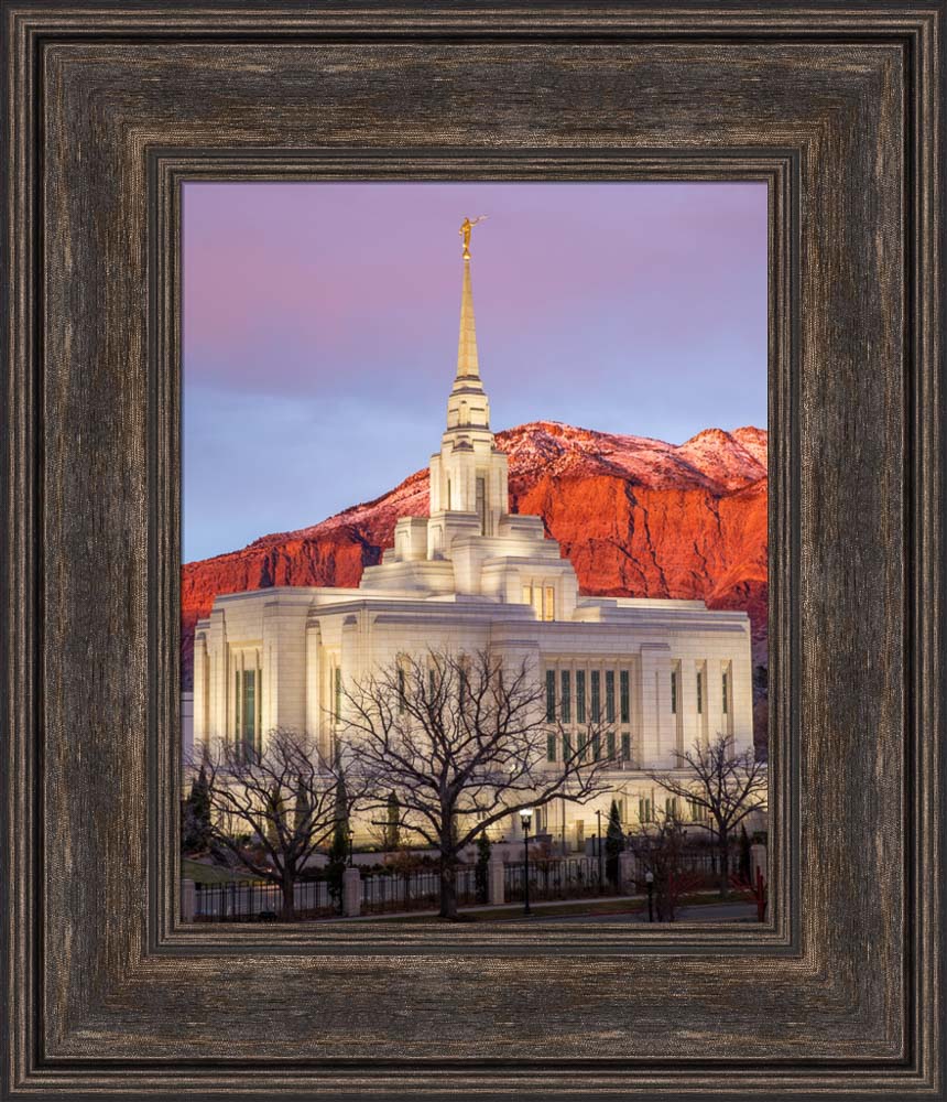 Ogden Temple - Red Mountain by Evan Lurker