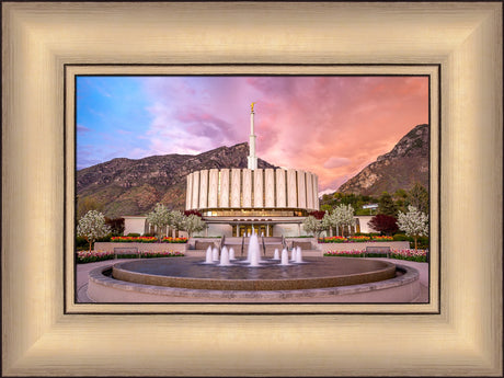 Provo Temple - Sunset Storm by Evan Lurker