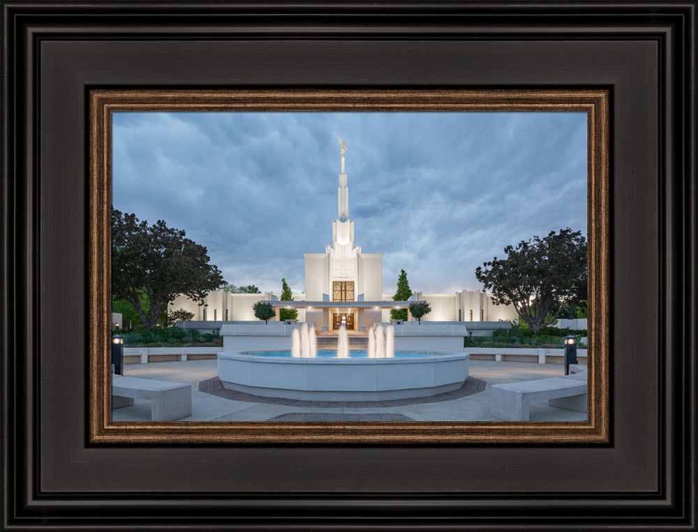 Denver Temple - Cloudy Night by Evan Lurker