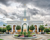 Mount Timpanogos Temple - Cloudy Sky by Evan Lurker