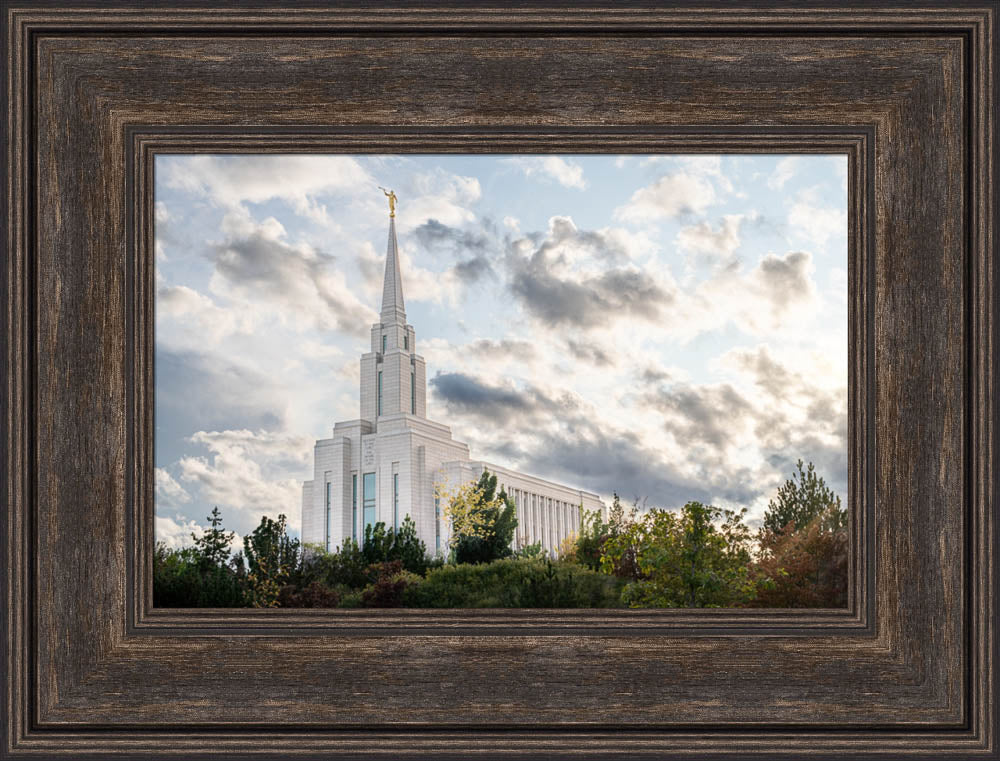 Oquirrh Mountain Temple  - Upon a Hill by Evan Lurker