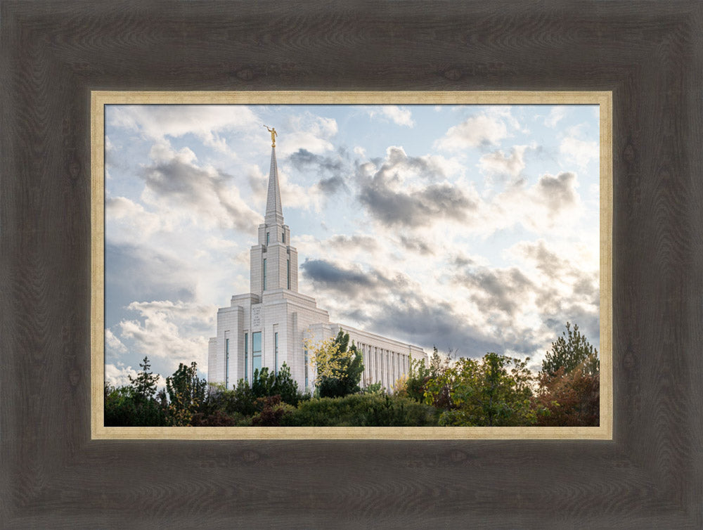 Oquirrh Mountain Temple  - Upon a Hill by Evan Lurker