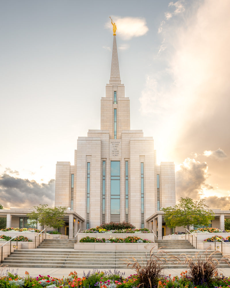 Oquirrh Mountain Temple - Light of Hope by Evan Lurker