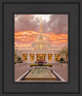 Phoenix Arizona Temple - Fiery Sky by Evan Lurker