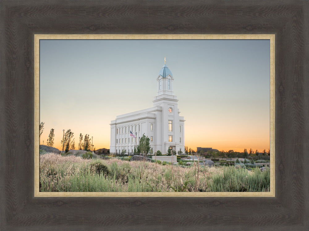 Cedar City Utah Temple - Desert Glow by Evan Lurker