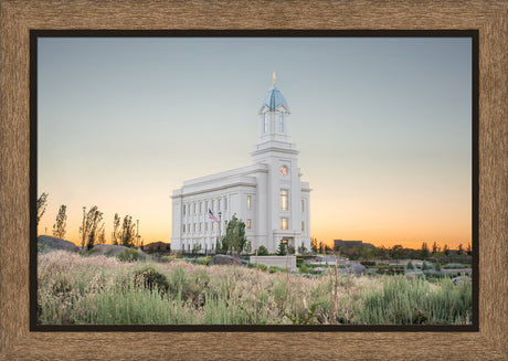 Cedar City Utah Temple - Desert Glow by Evan Lurker