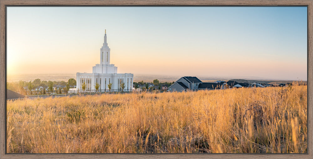 Pocatello Temple - Evening by Evan Lurker