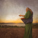 LDS art picture of a sower sowing seeds from Christ's parable in the Bible.