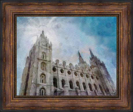 Salt Lake Temple - Brightly Beams by Greg Collins