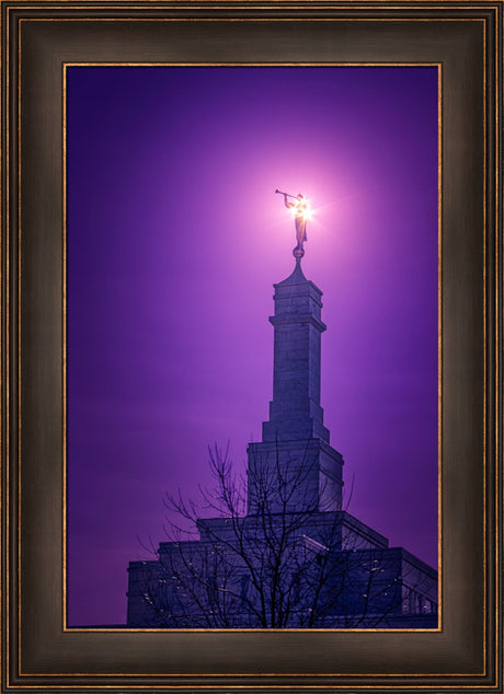 Columbus Temple - Angels Before Him by Greg Collins