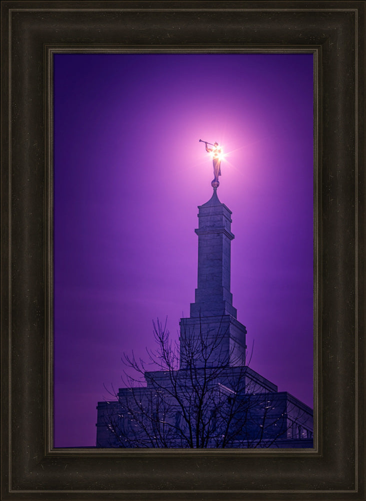 Columbus Temple - Angels Before Him by Greg Collins